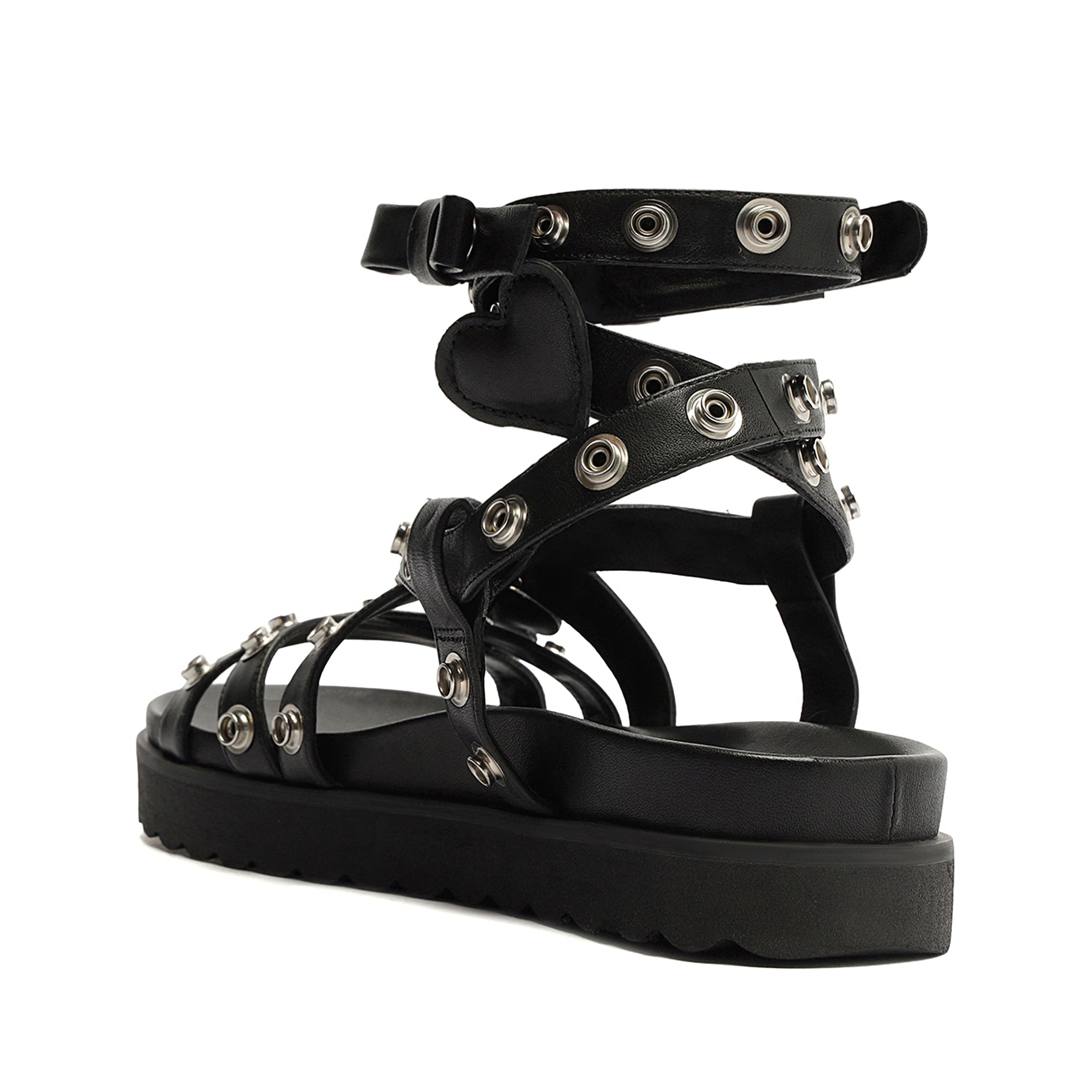 Presley Sporty Leather Sandal Flats Spring 24    - Schutz Shoes