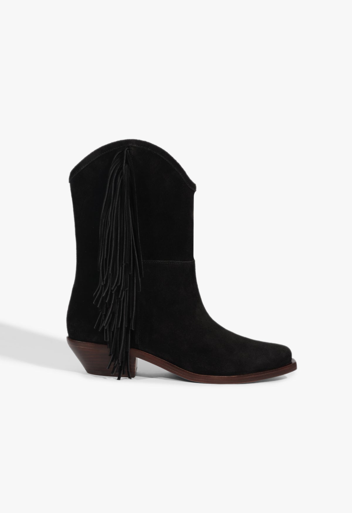 Tess West Suede Bootie Fall 25 5 Black Suede - Schutz Shoes