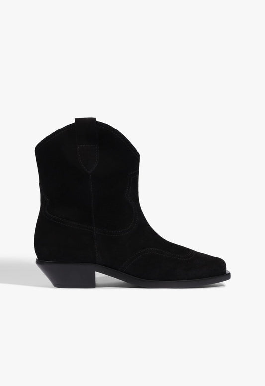 Nash Suede Bootie 5 Black Suede - Schutz Shoes