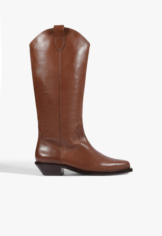 Nash Up Leather Boot 5 Warm Toffee Leather - Schutz Shoes