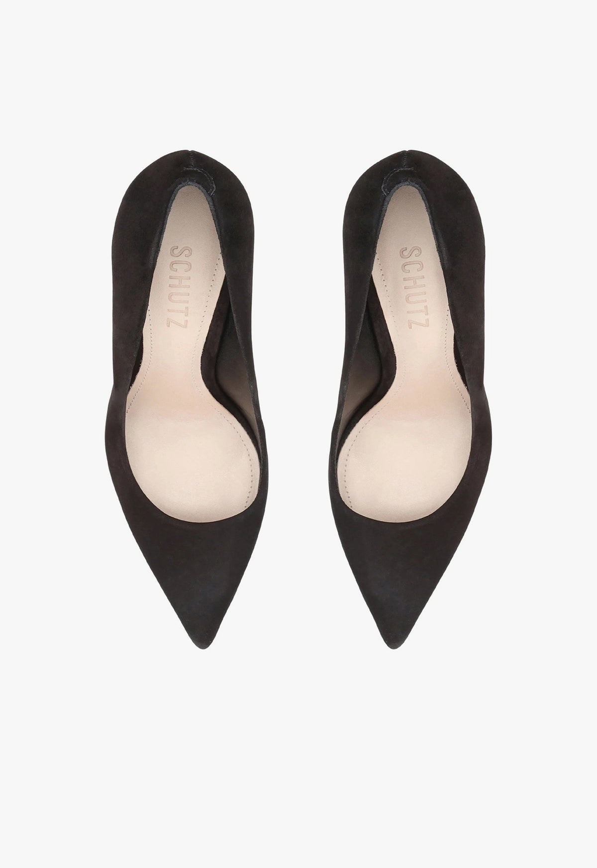 Lou Stiletto Pump Black Suede Heel – SCHUTZ
