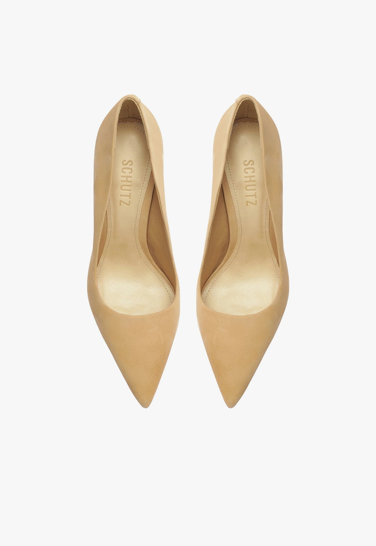 Lou Stiletto Pump Beige Suede Heel – SCHUTZ