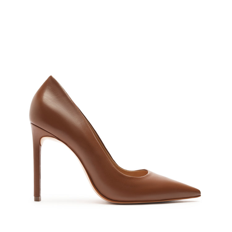 Lou Leather Pump Pumps CO 5 Wood Nappa Leather - Schutz Shoes