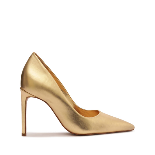 Lou Metallic Leather Pump Pumps Resort 24 5 Gold Metallic Leather - Schutz Shoes