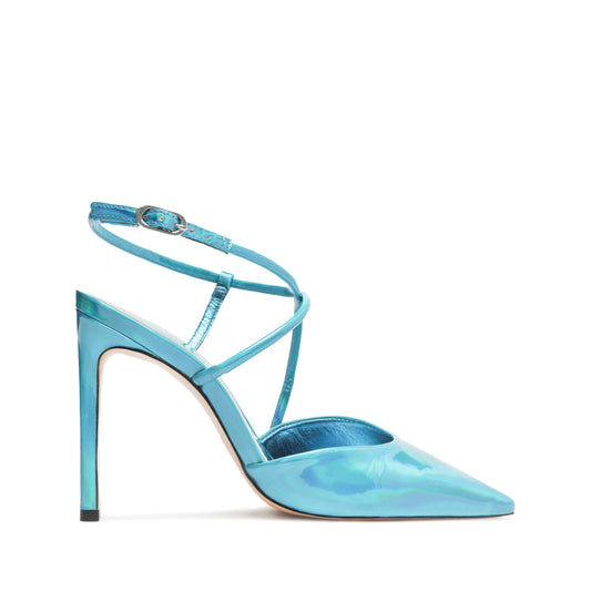 Aimee Specchio Leather Pump Pumps WINTER 23 5 Blue Specchio Leather - Schutz Shoes