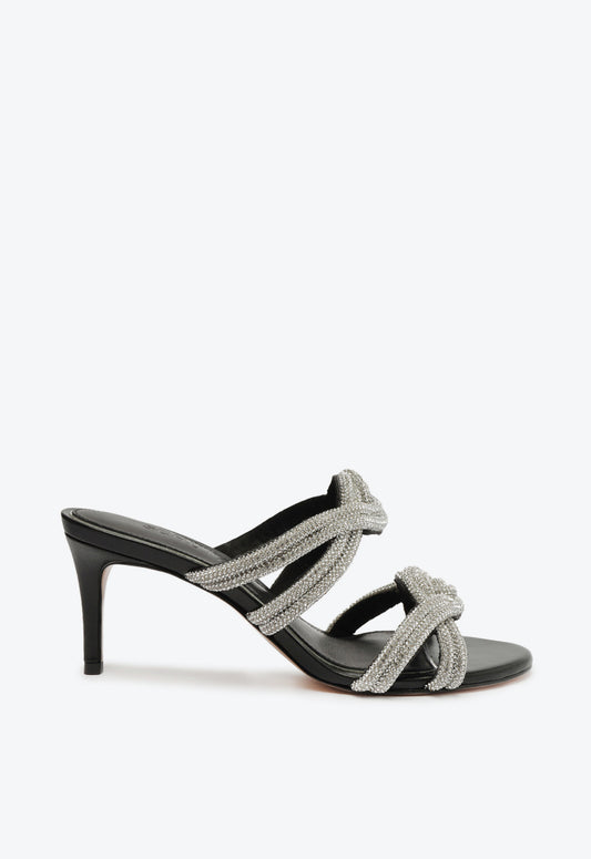 Jocelyn Mule Sandal Sandals SPRING 24 5 Black Nubuck - Schutz Shoes