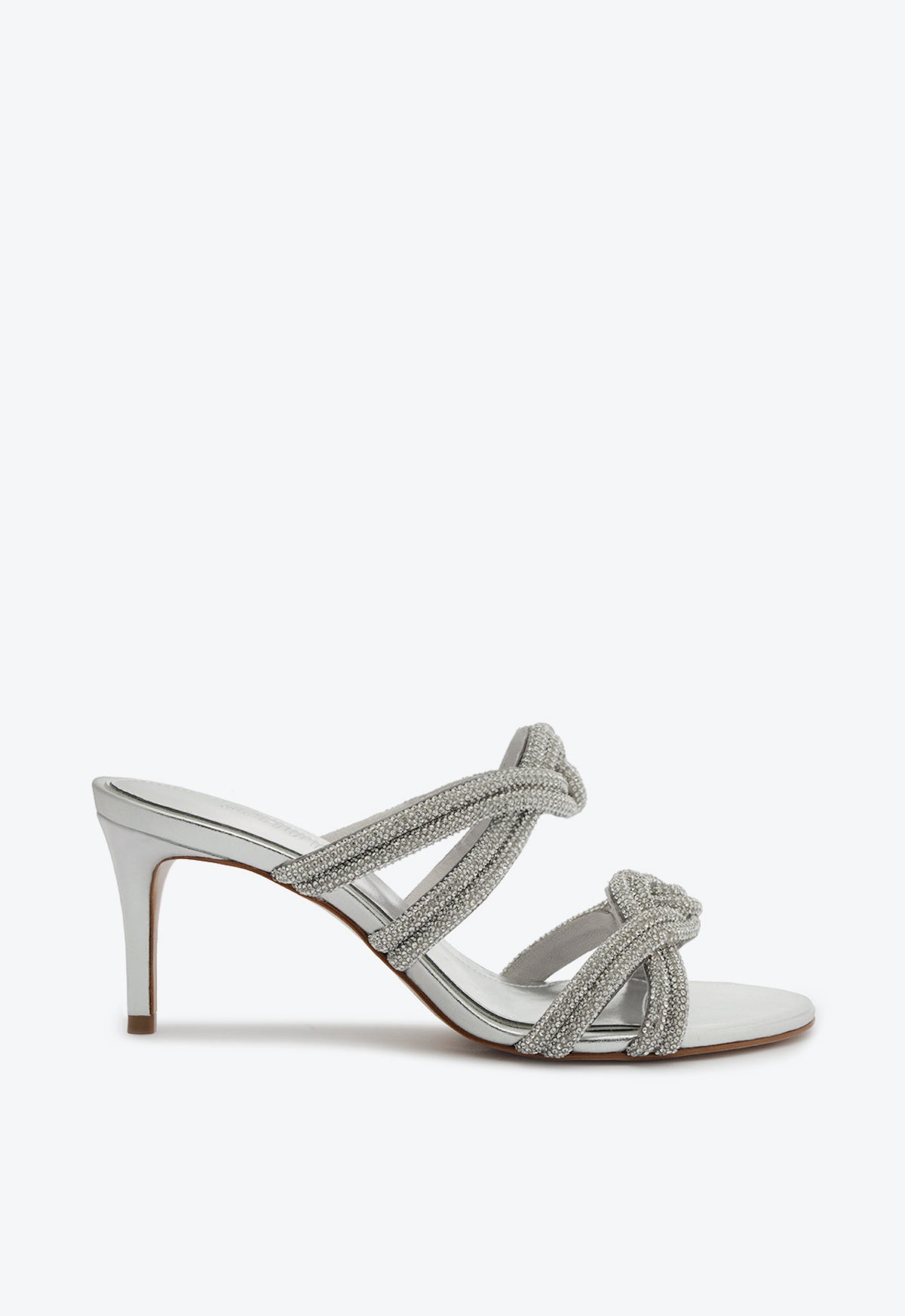 Jocelyn Mule Sandal Sandals SPRING 24 5 Silver Nubuck - Schutz Shoes