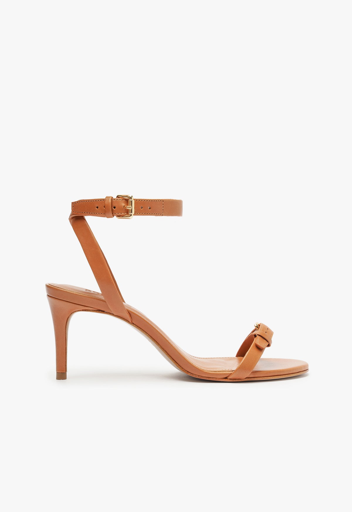 Aurora Mid Leather Sandal Spring 25 5 Brown Leather - Schutz Shoes