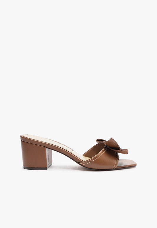 Brienne Nappa Leather Sandal SPRING 24 5 Brown Nappa Leather - Schutz Shoes