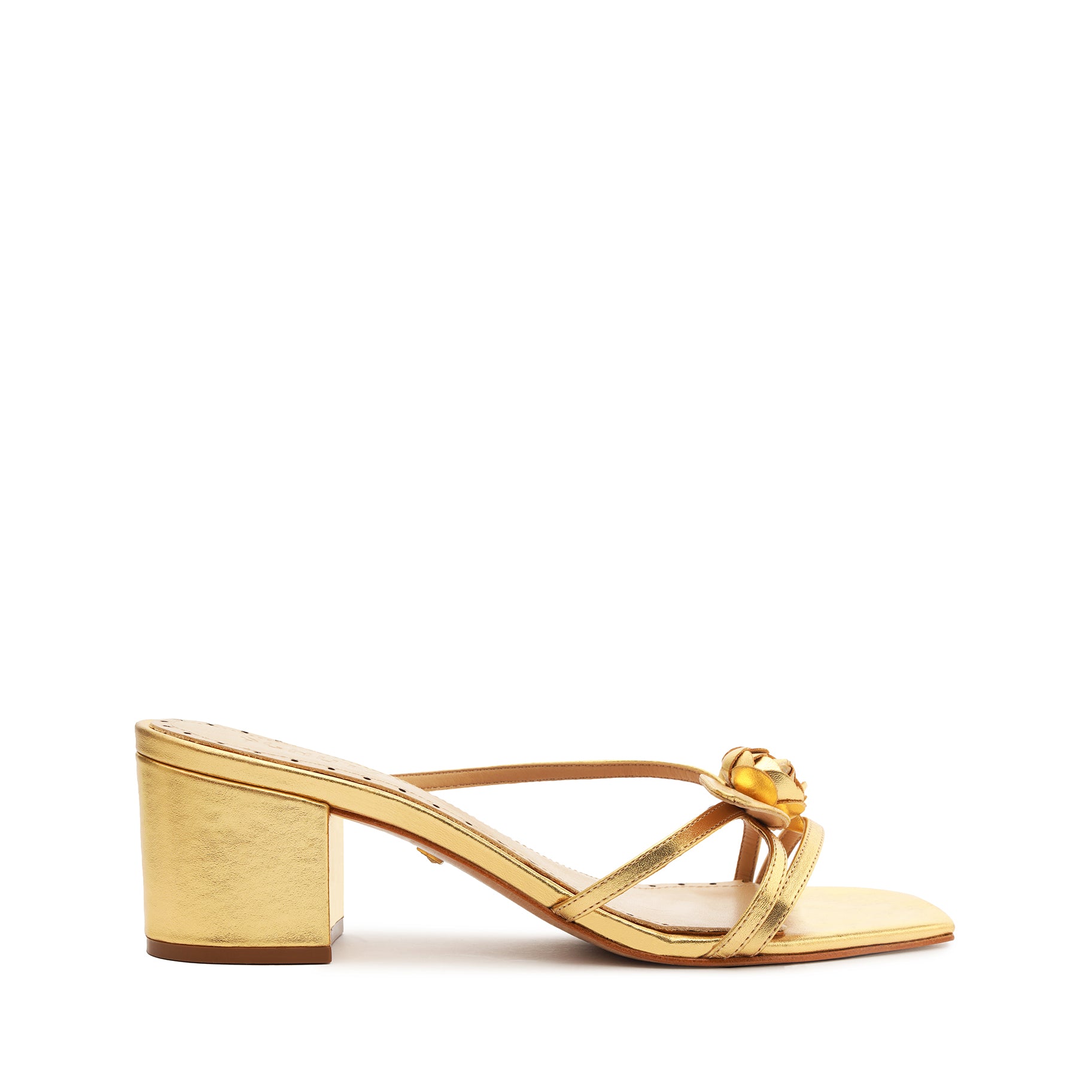 Alma Metallic Leather Sandal Sandals PRE FALL 24 5 Gold Metallic Leather - Schutz Shoes