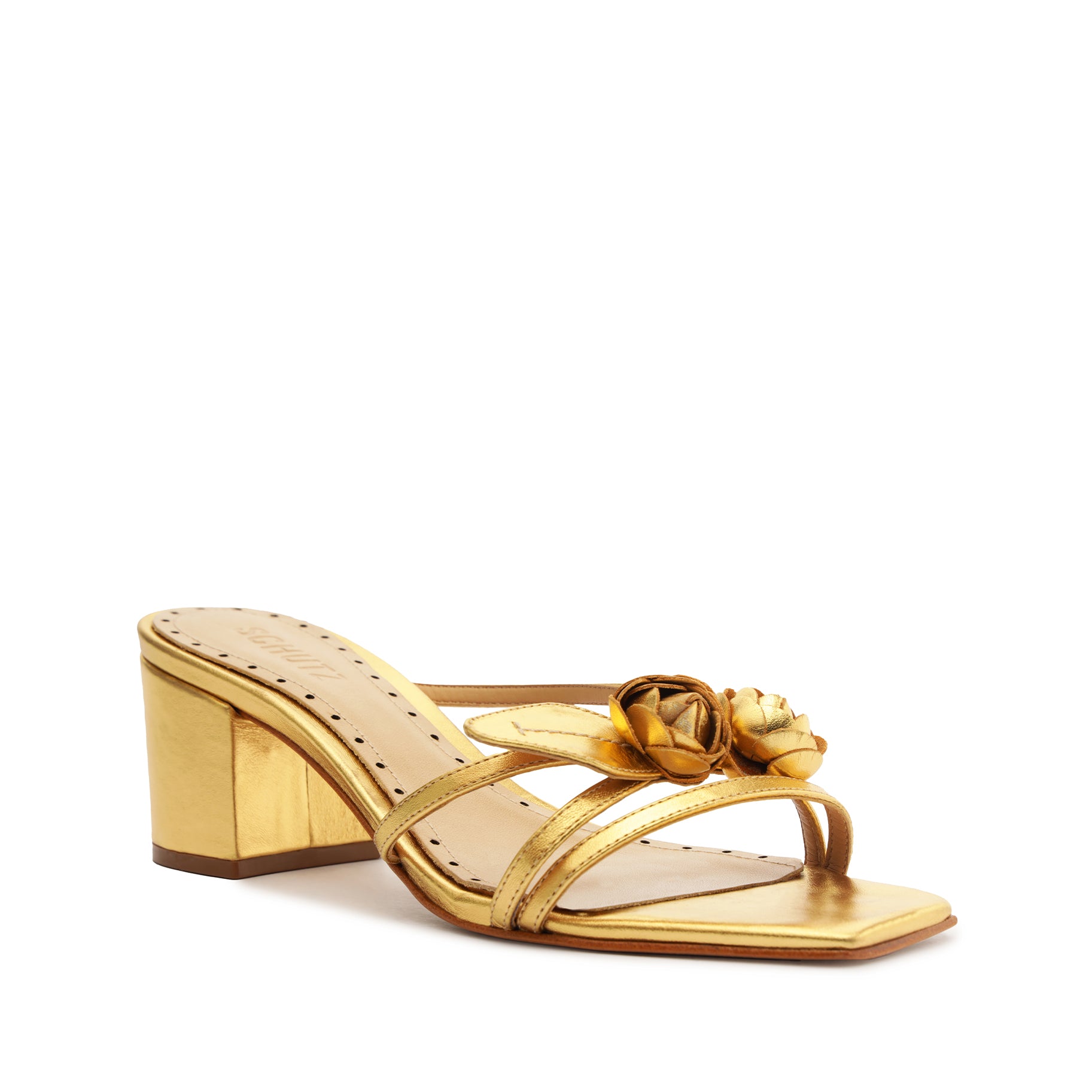 Alma Metallic Leather Sandal Sandals PRE FALL 24    - Schutz Shoes