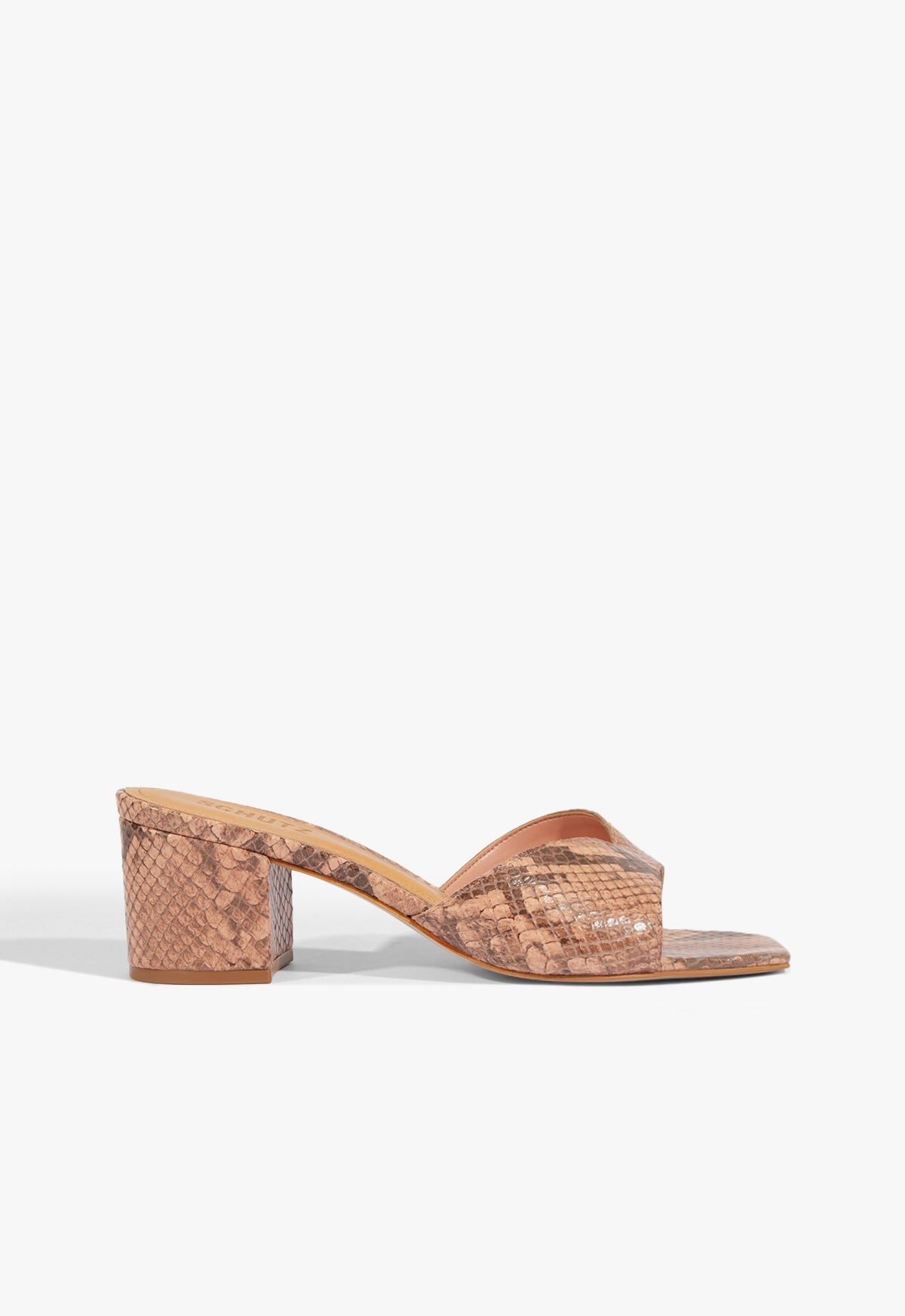 Margot Snake Sandal Spring 25 5 Smoky Blush Snake - Schutz Shoes