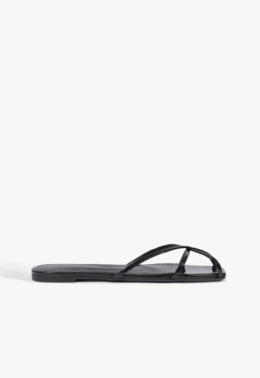 Caeline Patent Sandal 5 Black Leather - Schutz Shoes
