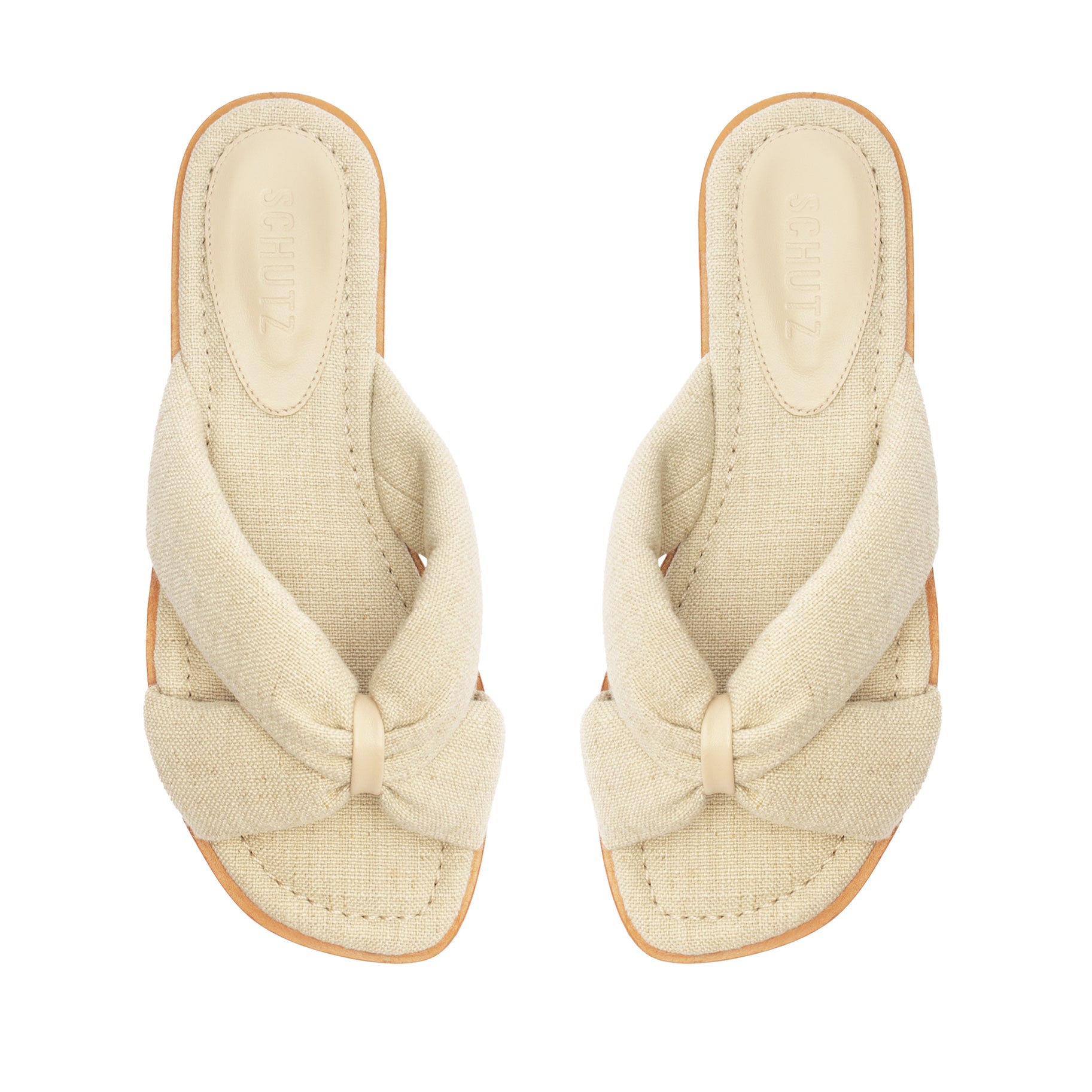 Fairy Casual Linen Sandal Flats SPRING 24    - Schutz Shoes