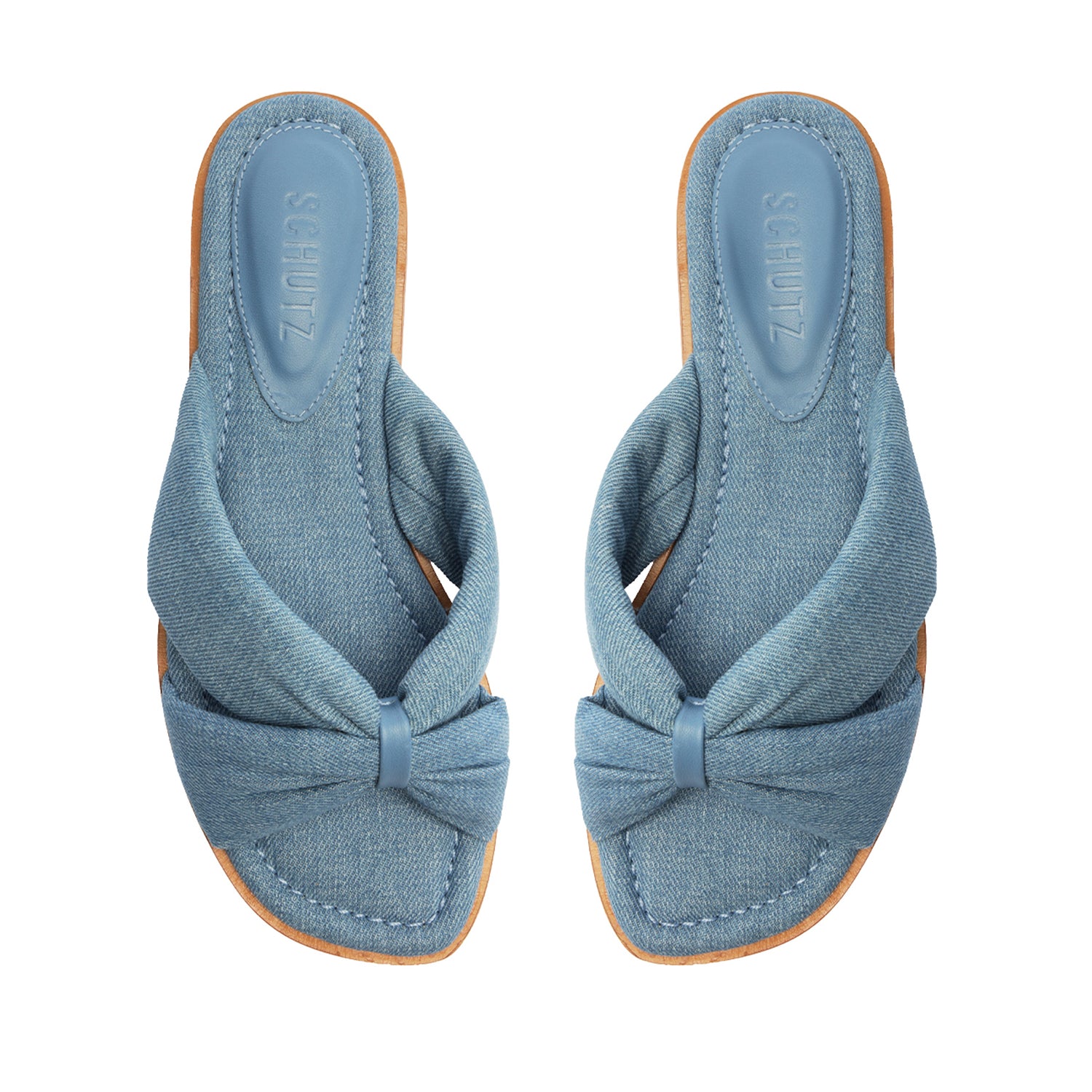 Fairy Casual Denim Sandal Flats Spring 24    - Schutz Shoes