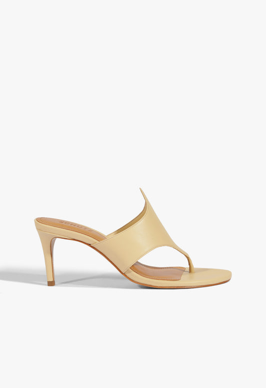 Elena Leather Sandal Spring 25 5 Natural Nibs Leather - Schutz Shoes