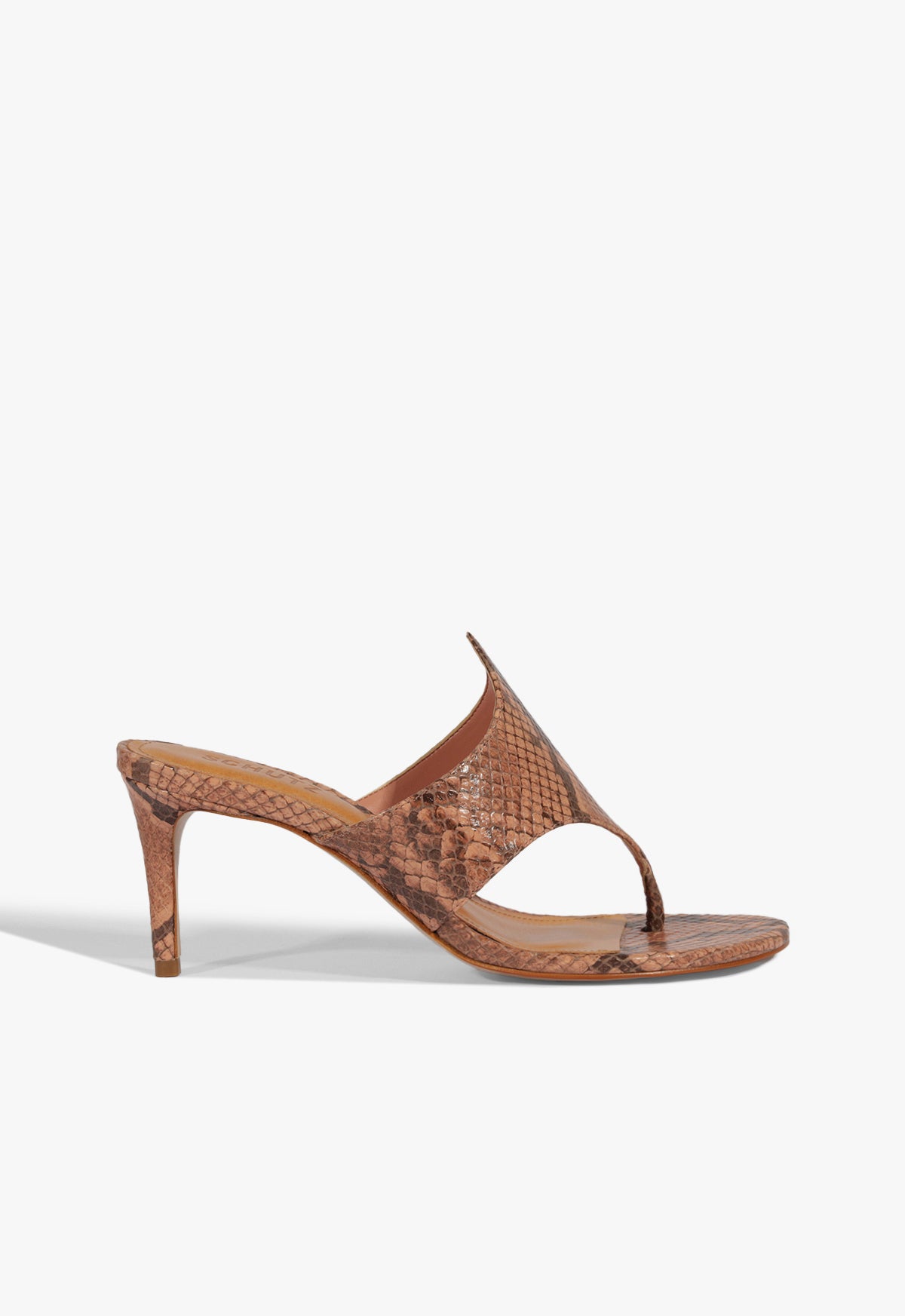 Elena Snake Sandal Spring 25 5 Smoky Blush Snake - Schutz Shoes