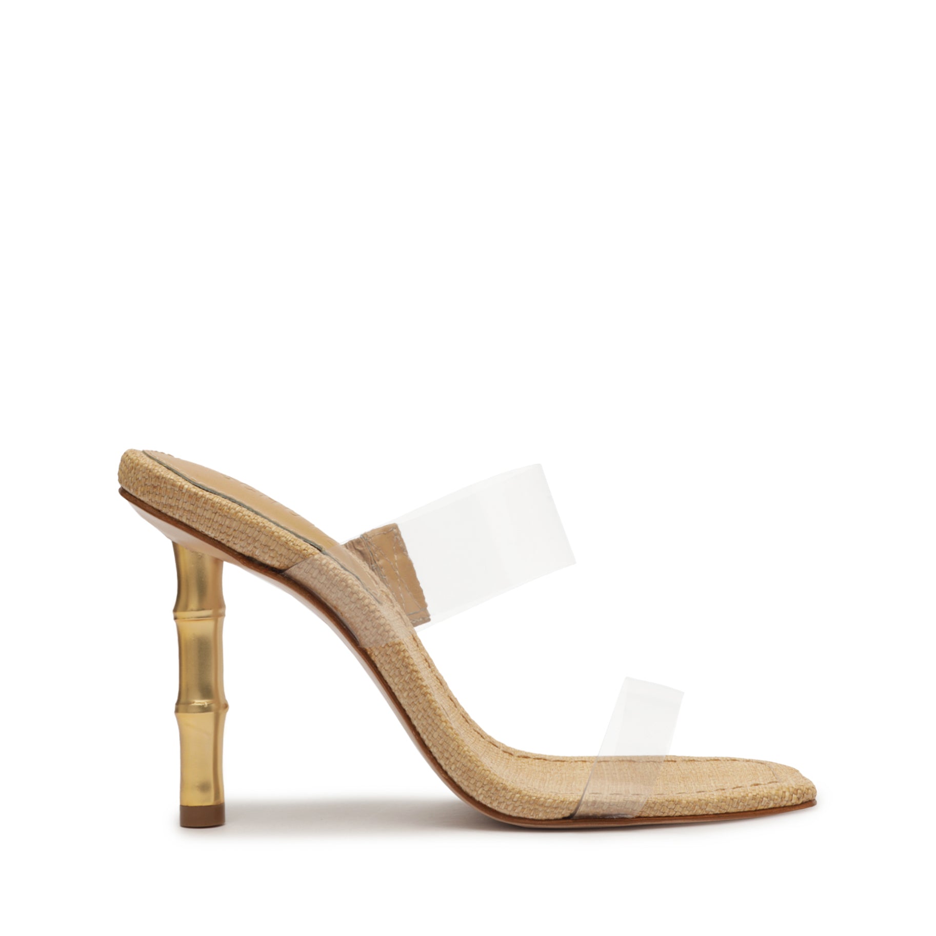 Ariella Bamboo Leather Sandal Sandals High Summer 23 5 Light Wood Vinyl & Nappa Leather - Schutz Shoes