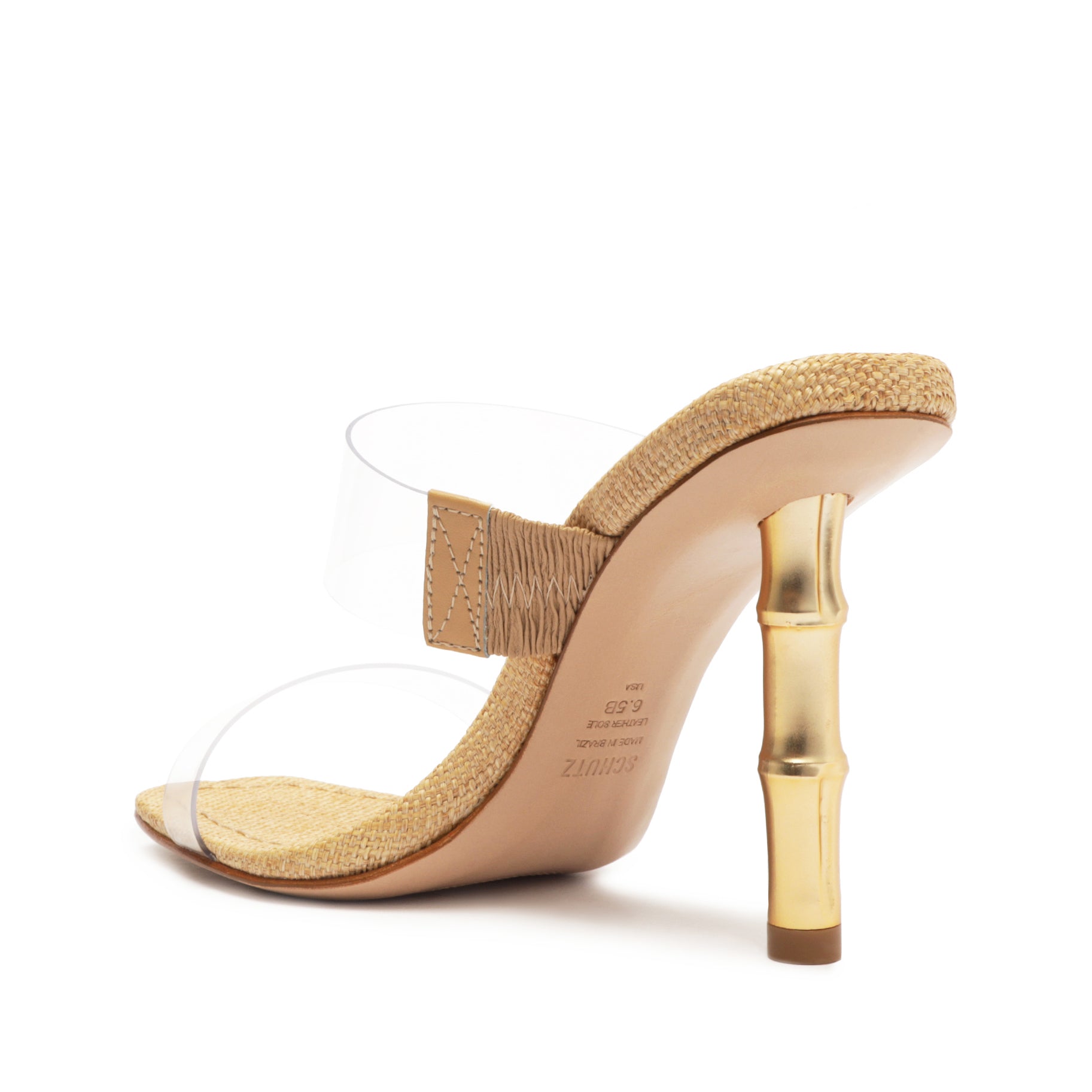 Ariella Bamboo Leather Sandal Sandals High Summer 23    - Schutz Shoes