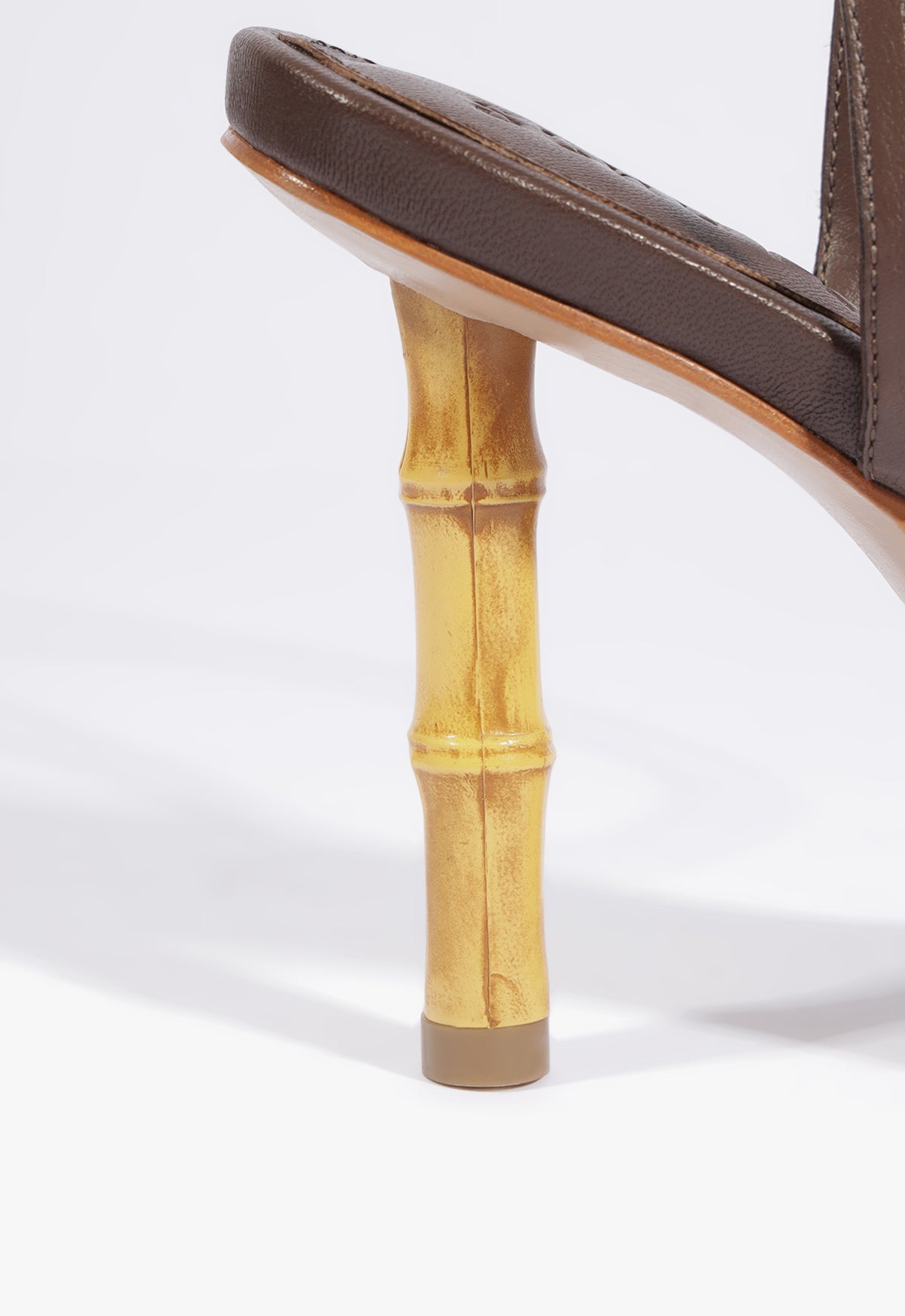 Schutz Women's Haven Bamboo Stiletto Heel Sandals - Root Brown