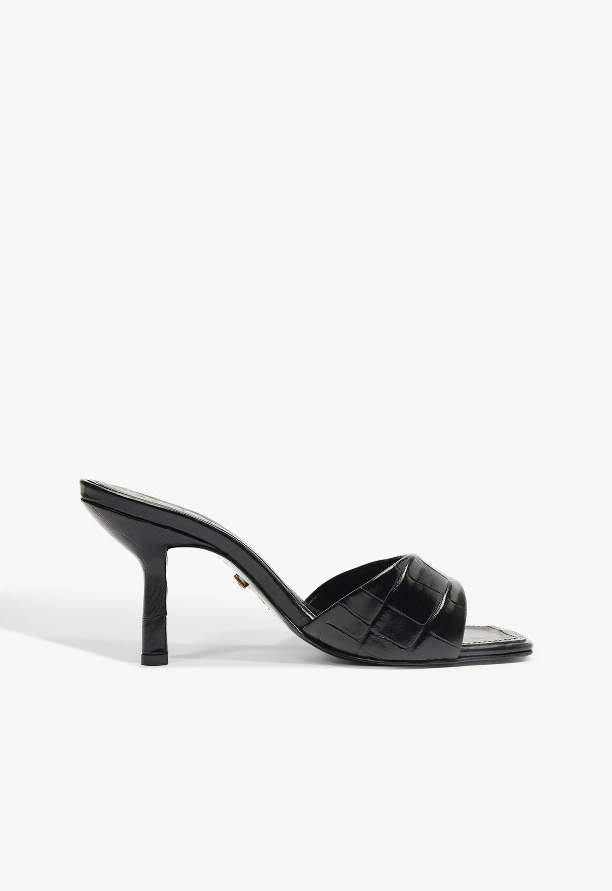 Posseni Sandal PRE FALL 24 5 Black Croc - Schutz Shoes