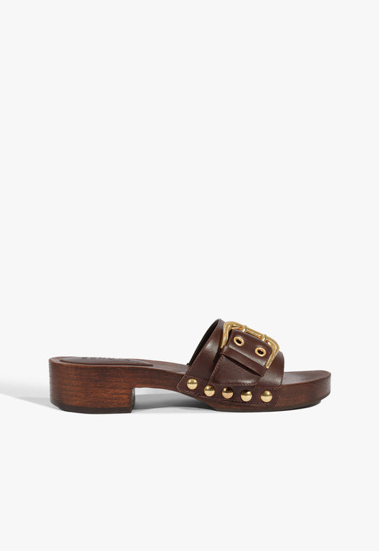 Irie Leather Sandal Resort 26 5 Chestnut Brown Leather - Schutz Shoes