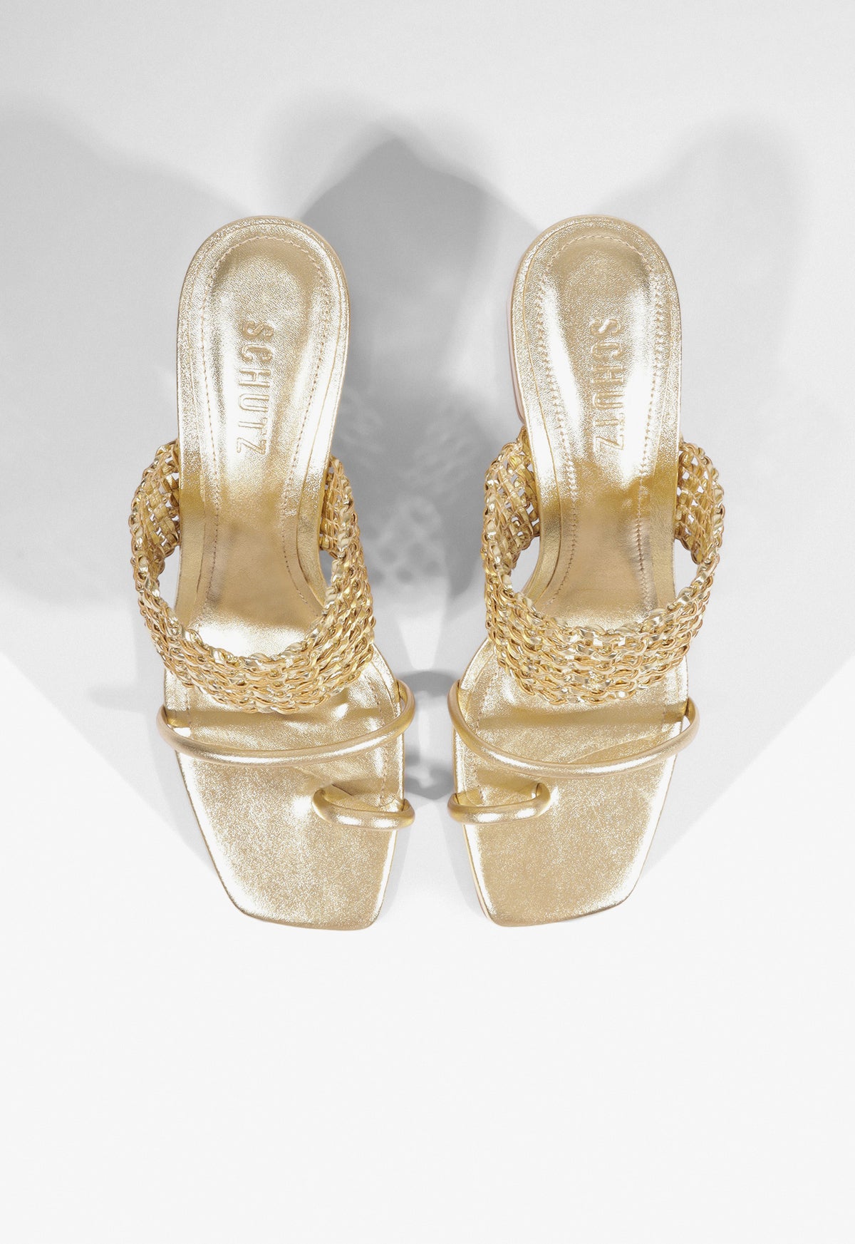 Aberdeen Mid Metallic Sandal - Schutz Shoes