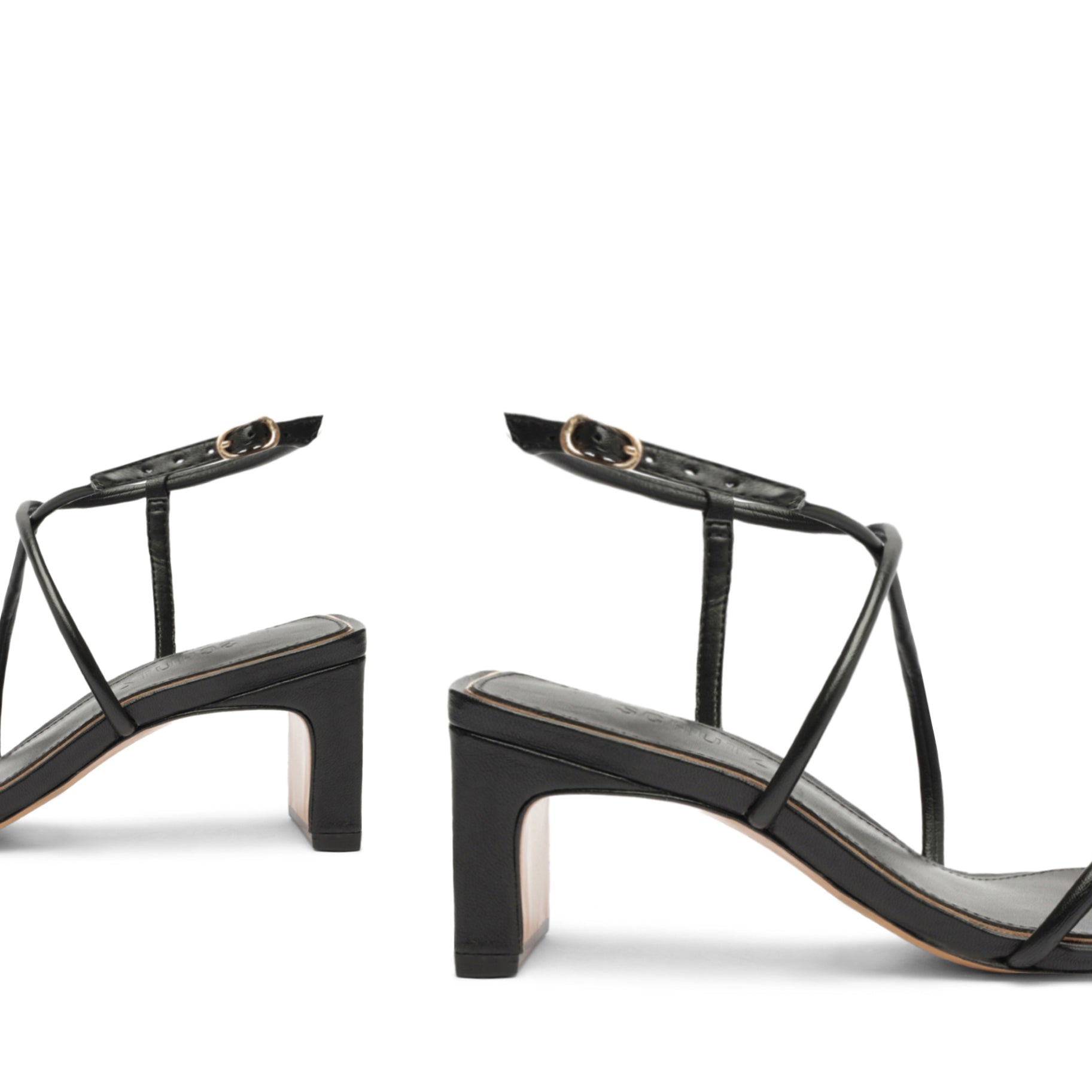 Aimee Block Leather Sandal RESORT 24 - Schutz Shoes