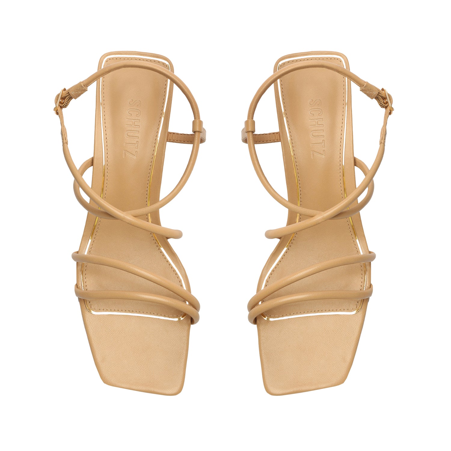 Aimee Block Leather Sandal Sandals Resort 24    - Schutz Shoes