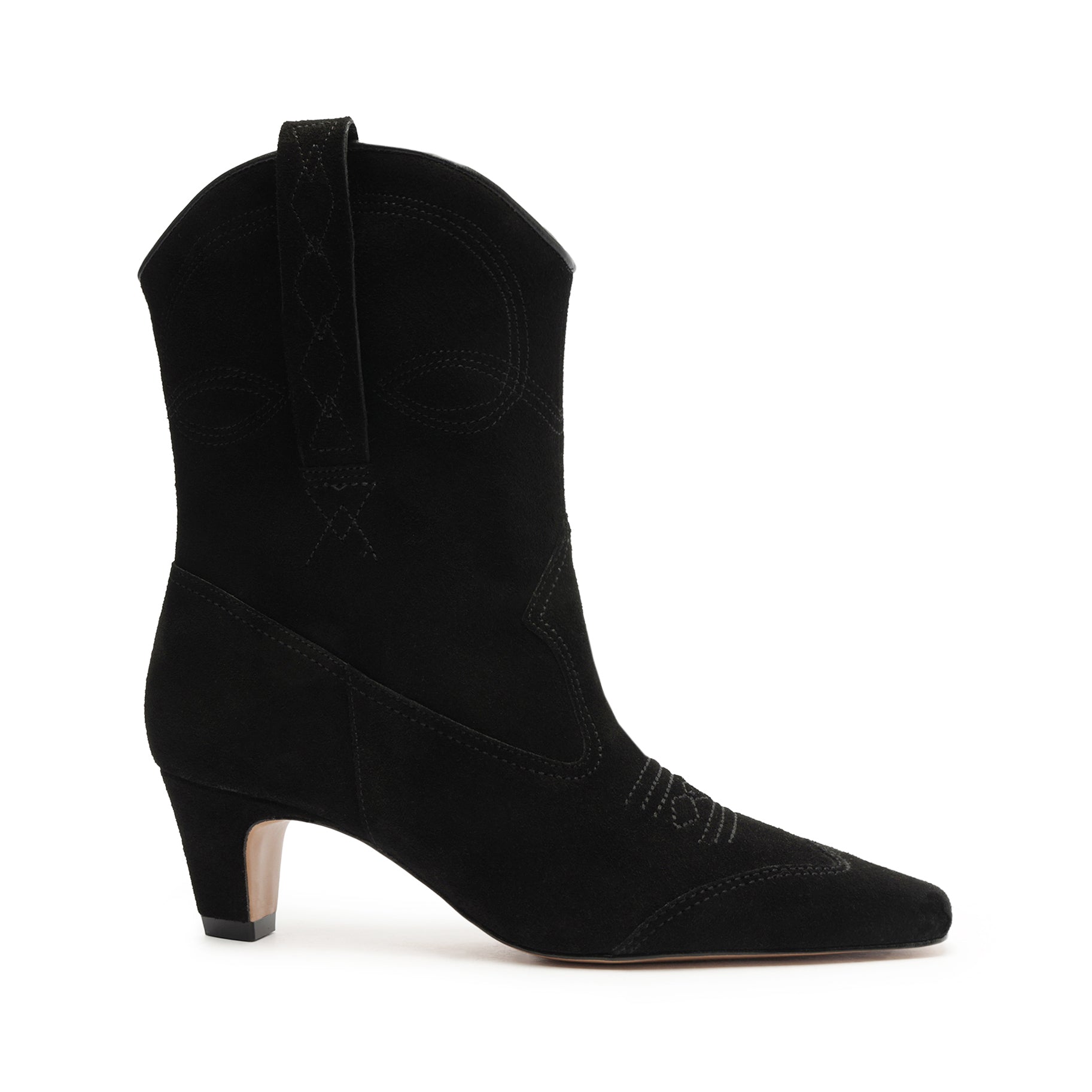 Allie Suede Bootie Booties WINTER 23 5 Black Cow Suede - Schutz Shoes