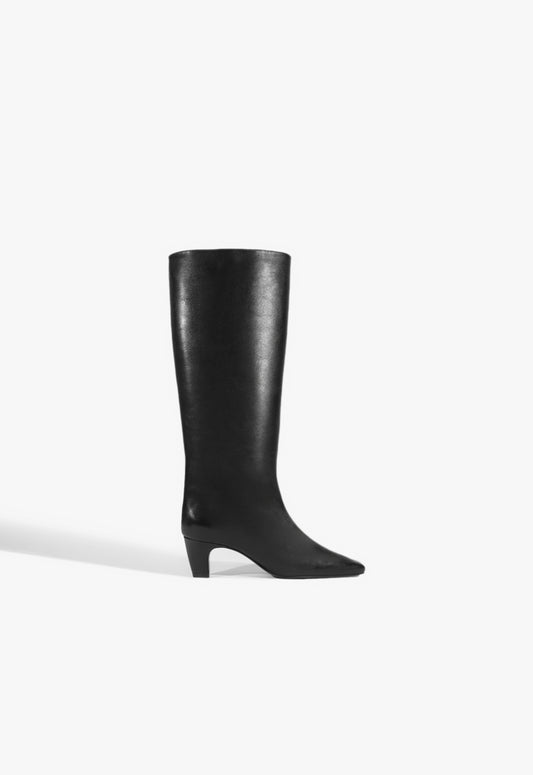 Dellia Up Boot Boots Winter 24 5 Black Atanado Leather - Schutz Shoes