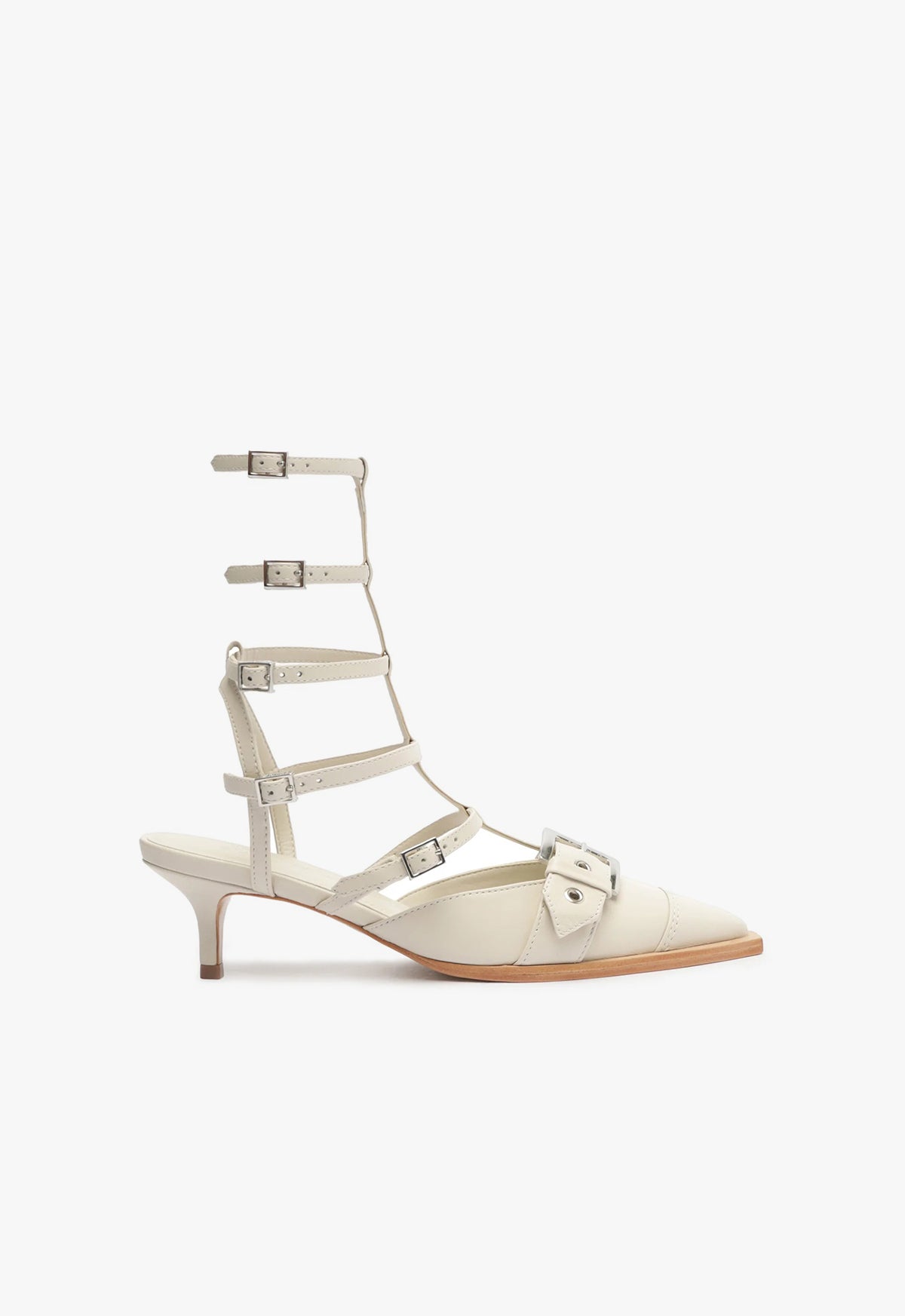 Penny Leather Pump OLD 5 Pearl Atanado Leather - Schutz Shoes