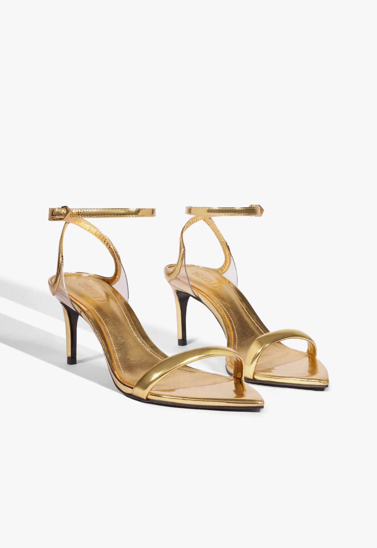 Skye Mid Stiletto Specchio Leather Sandal Sandals Fall 24 - Schutz Shoes