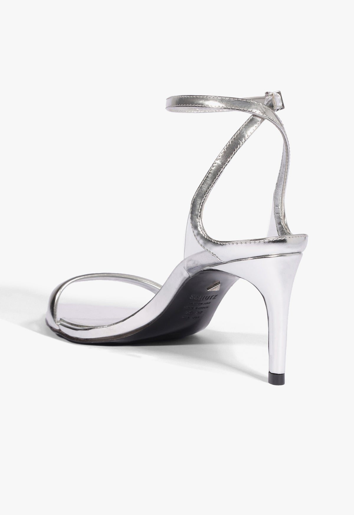 Skye Mid Stiletto Specchio Leather Sandal Sandals Fall 24    - Schutz Shoes