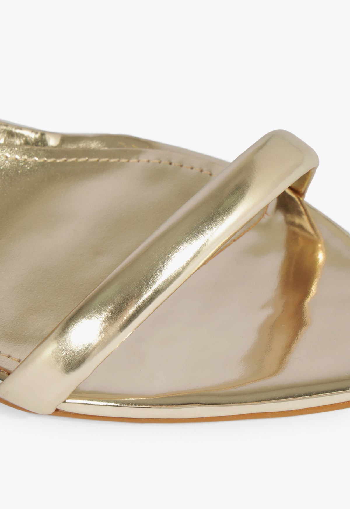 Skye Leaf Mid Metallic Sandal