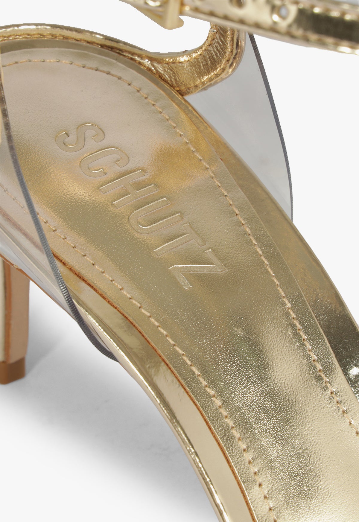 Skye Leaf Mid Metallic Sandal