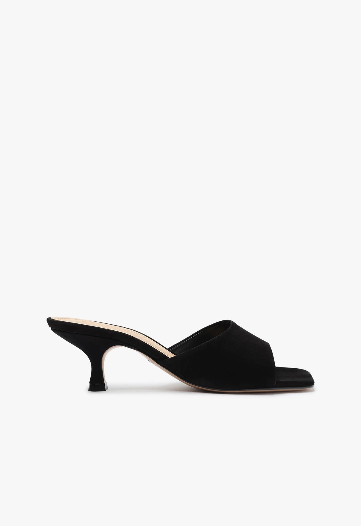 Dethalia Leather Sandal CO 5 Black Nubuck Leather - Schutz Shoes