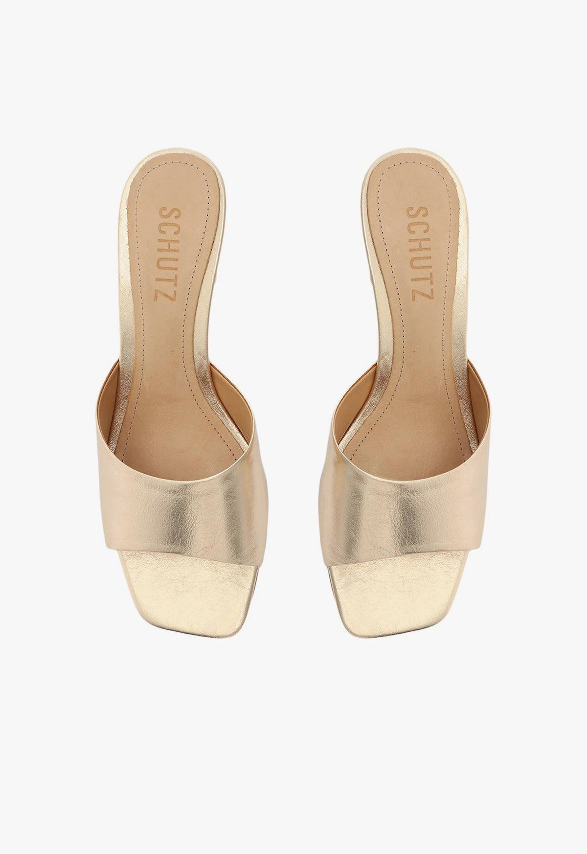 Dethalia Metallic Leather Sandal Sandals CO - Schutz Shoes