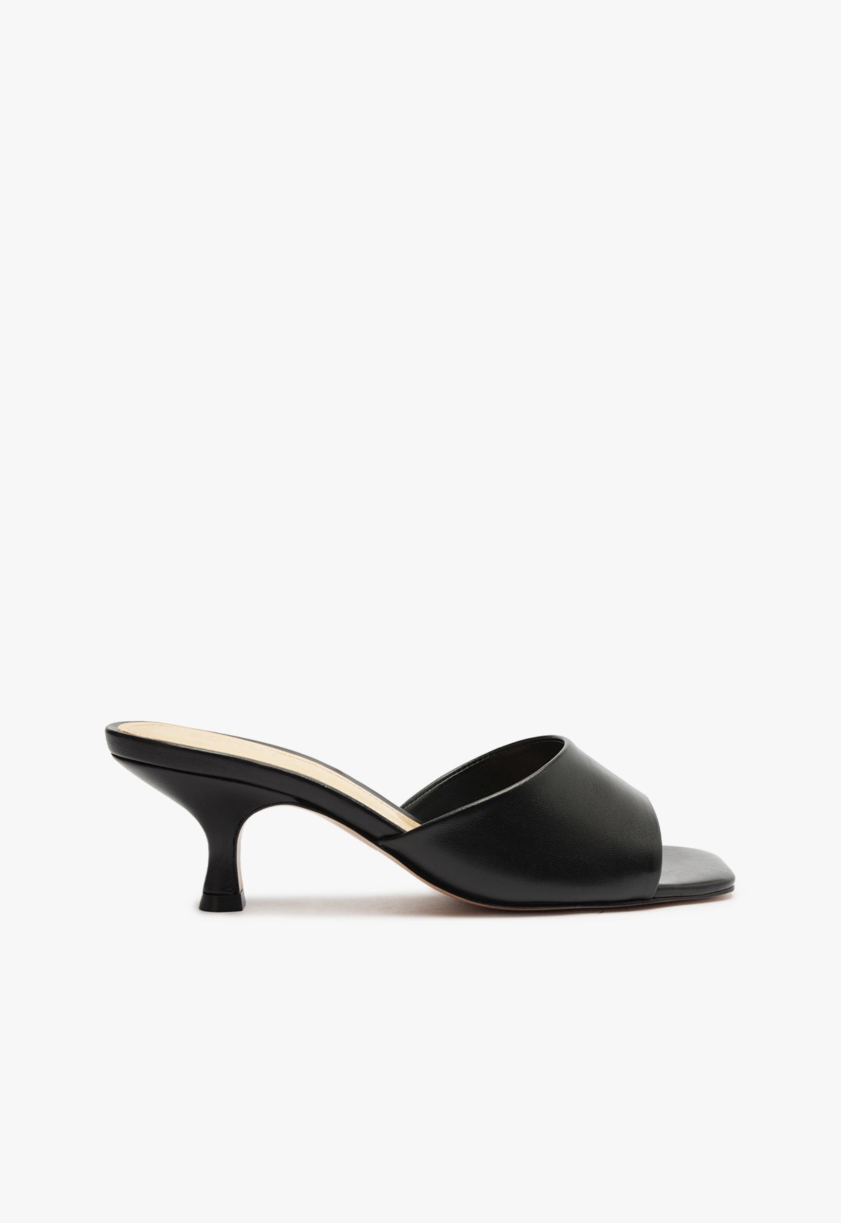 Dethalia Leather Sandal WINTER 23 5 Black Nappa Leather - Schutz Shoes