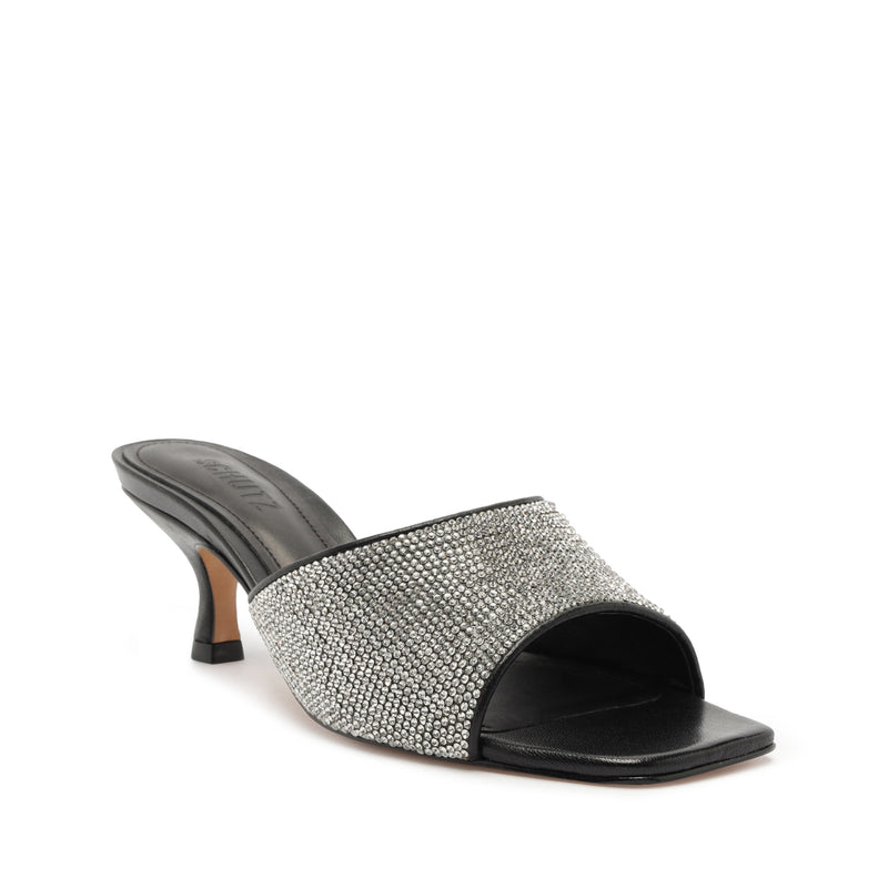 Dethalia Glam Sandal Sandals Winter 23 5 Black Mesh - Schutz Shoes