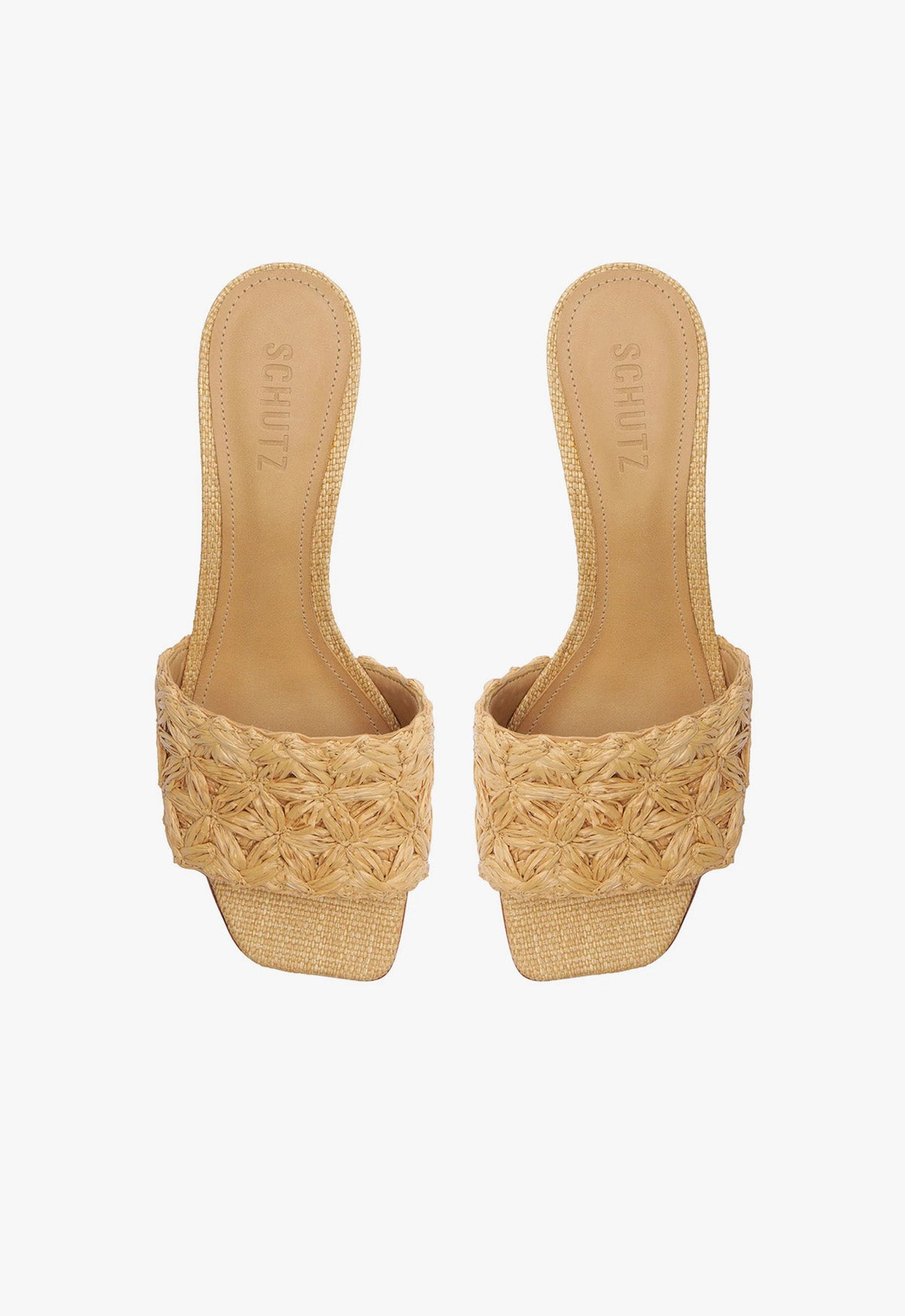 Dethalia Straw Raffia Sandal – SCHUTZ