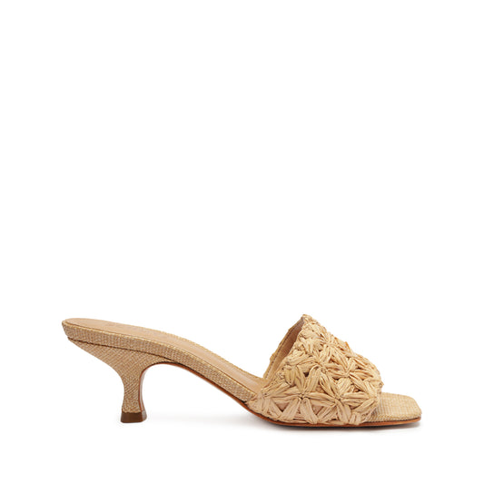 Dethalia Straw Raffia Sandal Sandals SUMMER 24 5 Beige Synthetic - Schutz Shoes