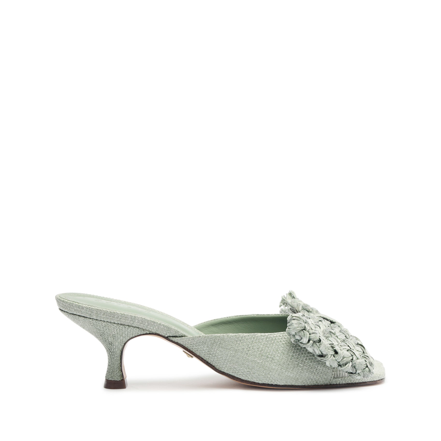 Lienne Straw Sandal Sandals High Summer 24 5 Green Straw - Schutz Shoes