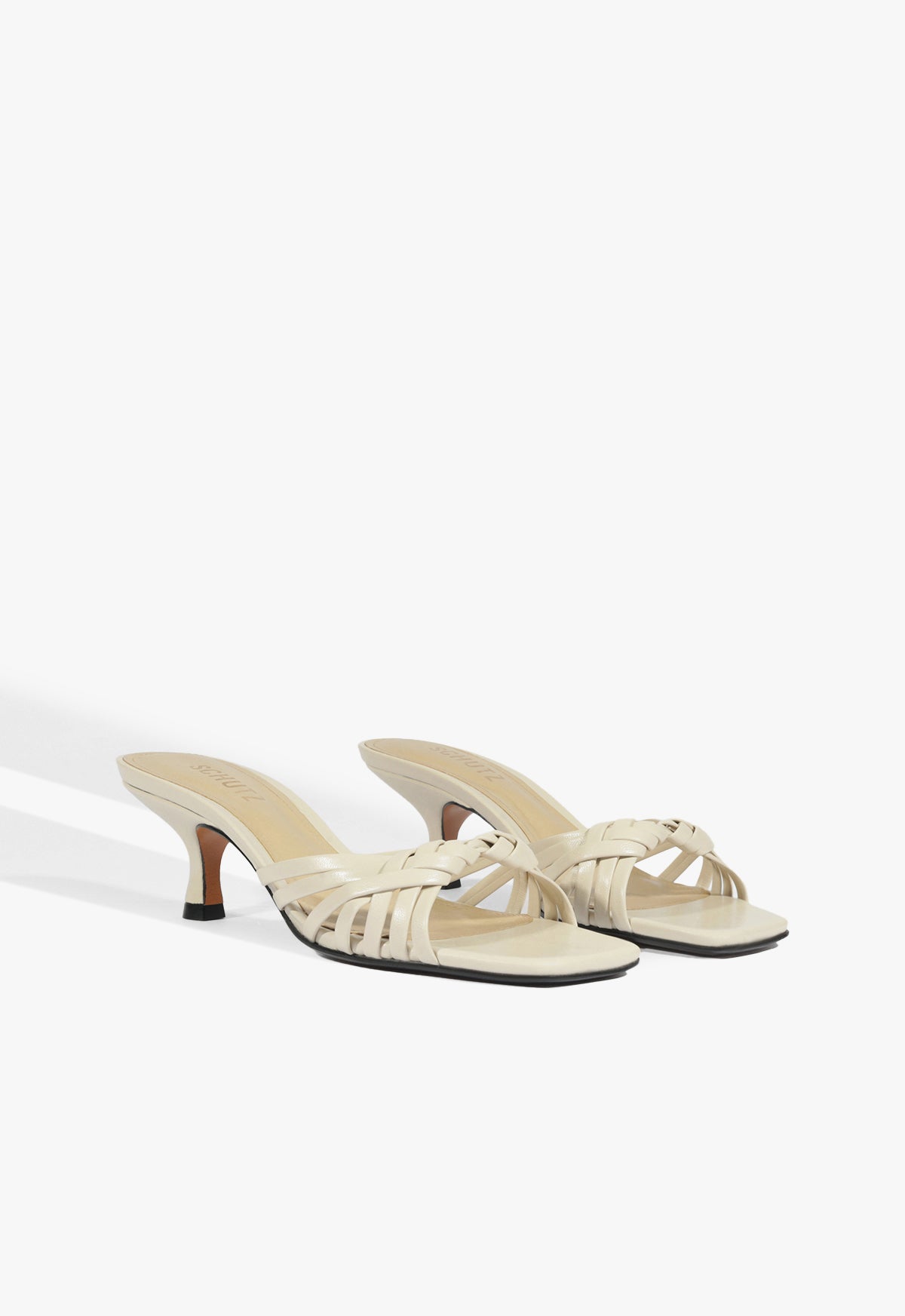 Tara Mule Mid Leather Sandal Resort 26 - Schutz Shoes