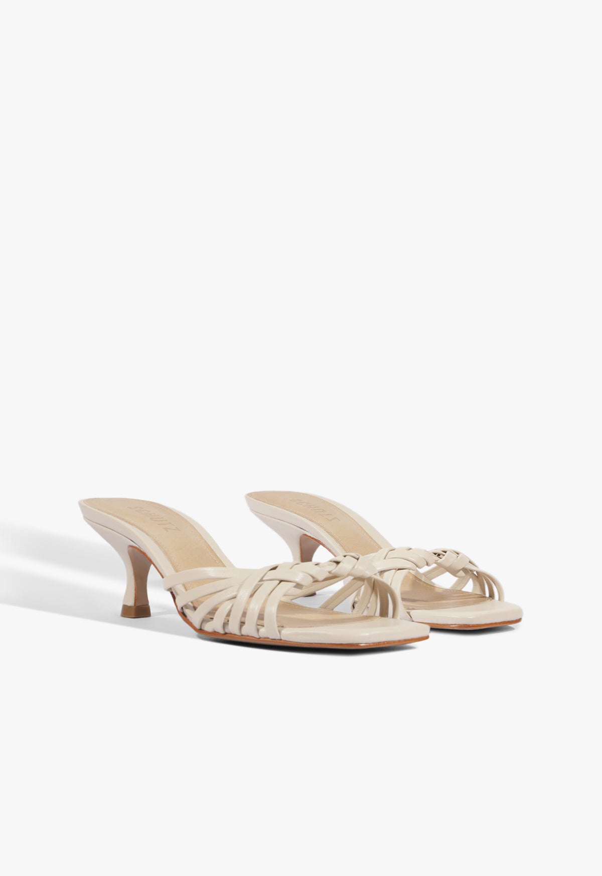 Tara Mule Mid Leather Sandal - Schutz Shoes
