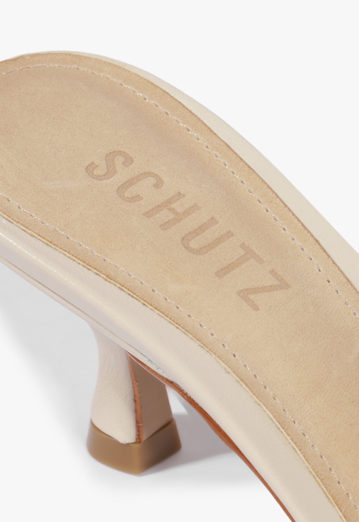Tara Mule Mid Leather Sandal - Schutz Shoes