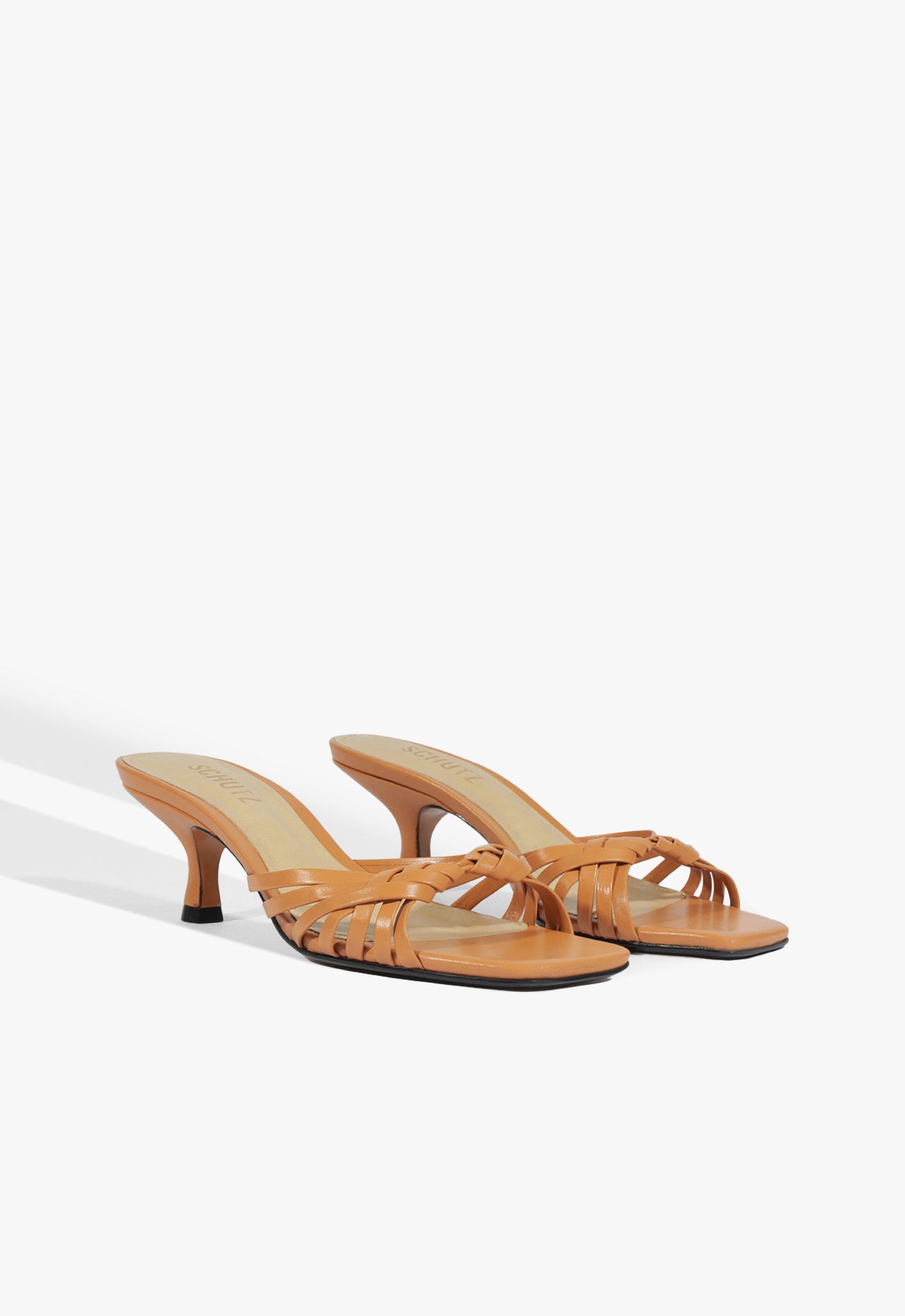 Tara Mule Mid Leather Sandal Resort 26 - Schutz Shoes