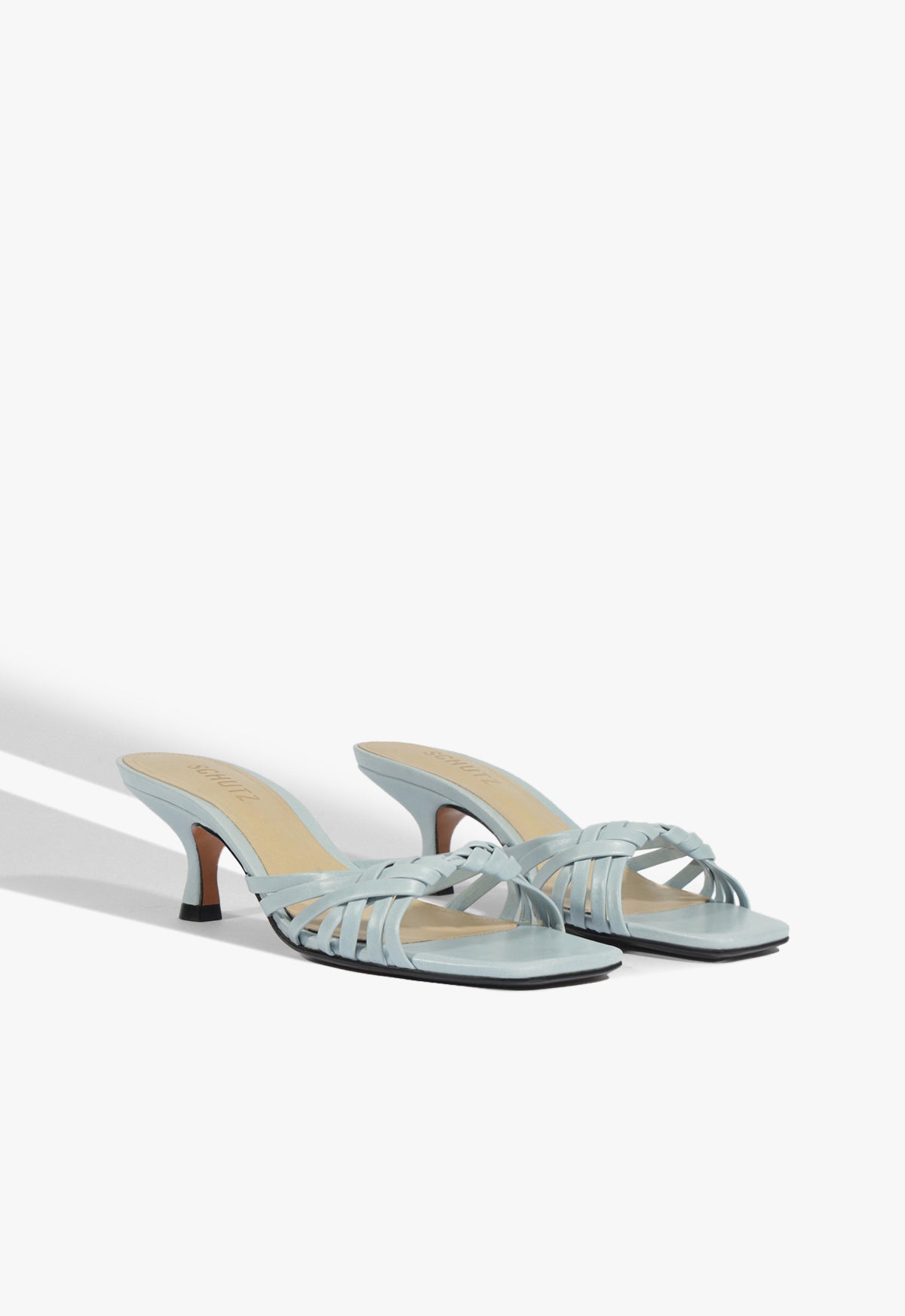 Tara Mule Mid Leather Sandal Resort 26 - Schutz Shoes