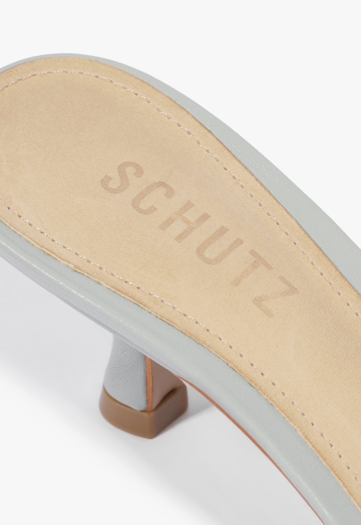 Tara Mule Mid Leather Sandal - Schutz Shoes