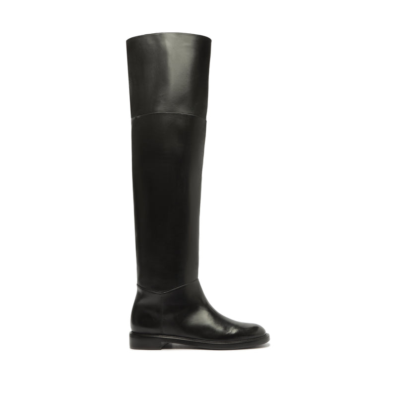 Terrance Over the Knee Boot Boots Fall 24 5 Black Leather - Schutz Shoes